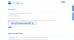 Desktop Screenshot of geositemapgenerator.com